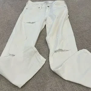 Jeans Agolde Colette Crop Skinny - Taille 30 - Blanc Usé/distressed - Neuf Avec étiquettes